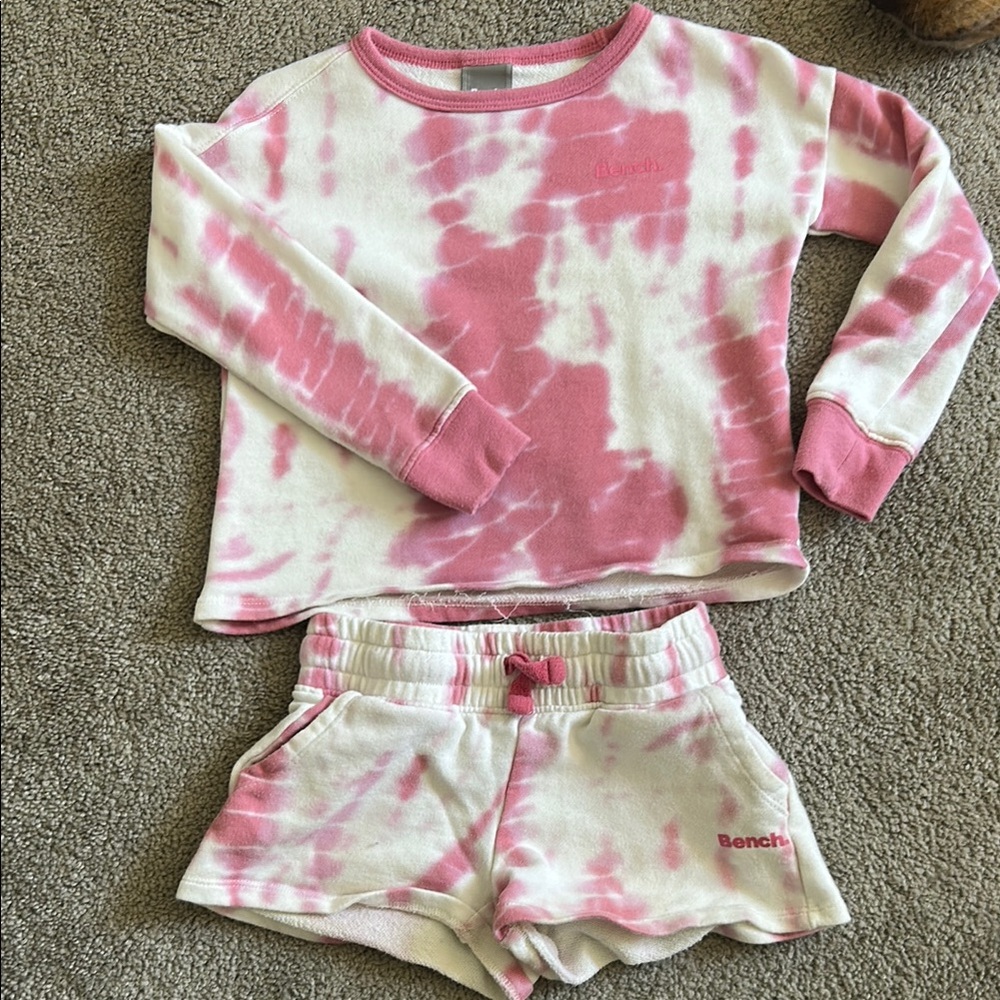 Bench Pink and White Tie-Dye Set